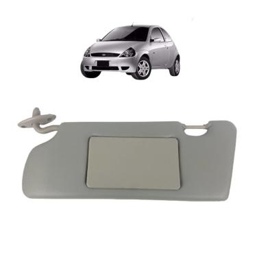 Imagem de Quebra Sol Cinza Com Espelho Ford Ka 1997A2007 Lado Esquerdo