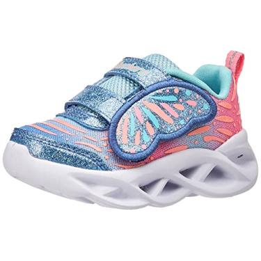 Imagem de Skechers Tênis feminino Twisty Brights-Wingin' It, Azul/turquesa, 19