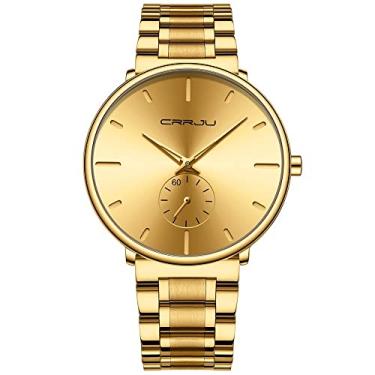 Moda topo marca de luxo cronógrafo esporte militar ouro quartzo relógios de  pulso homem 2022 relógios