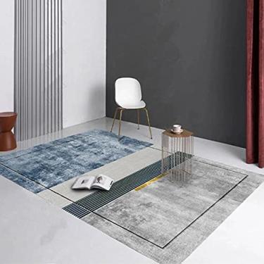 Imagem de jia cool Carpete, marroquino, boêmio, fácil limpeza, para quarto, cozinha, sala de estar, tapete de área que não cai, geométrico de 139,7 x 199,9 cm - 26