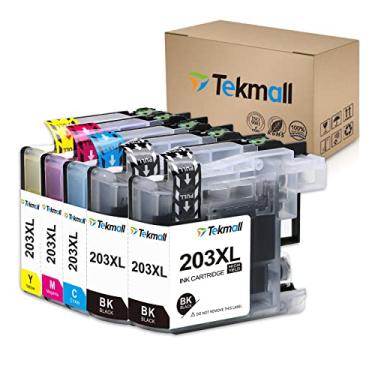 Imagem de Cartuchos de tinta compatíveis Tekmall de substituição para impressoras LC203XL LC 203 para MFC-J485DW MFC-J480DW MFC-J885DW MFC-J460DW MFC-J880DW MFC-J680DW MFC-J4420DW