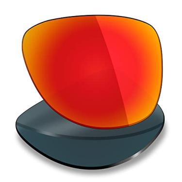 Imagem de Mryok Lentes de reposição polarizadas para Oakley Correspondent OO9094 - Vermelho fogo