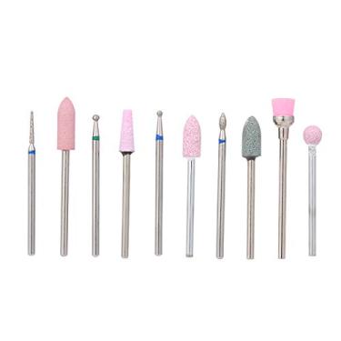 Imagem de Qudai 10 pcs Prego Brocas Cuticle Cleaner Poeira Broca Escova de Polimento Rotativo Arquivo Grinding Heads Ferramentas de Salão de Unhas BD