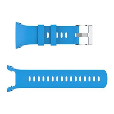 Imagem de Pulseira de silicone de 22 mm, acessórios de substituição para Suunto para pulso Spartan Trainer HR, Azul