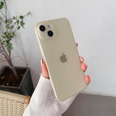 Imagem de Capa de telefone fosca ultrafina, macia e transparente para iPhone 14 Pro Max 11 13 12 Mini 7 8 Plus XS X XR Capa roxa transparente transparente, amarela, para iPhone 6 6s
