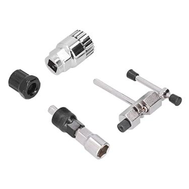 Imagem de Aqur2020 Conjunto de disjuntor de corrente de bicicleta, conjunto de extrator de manivela durável para reparo de mountain bike