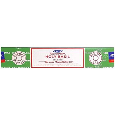 Imagem de Incenso Satya Nag Champa Holy Basil - CX.12 Varetas 15g