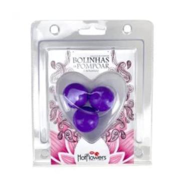Imagem de Bolinha Pompoar Violeta Ginástica Íntima Pesos para Exercícios de Kegel Kit 3 Unidades