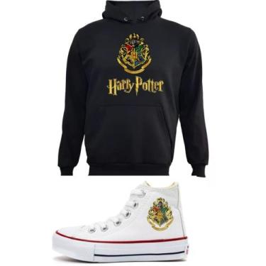 Imagem de Tenis Infantil Harry Potter Star Botinha Retro Hogwarts + Blusa De Fri