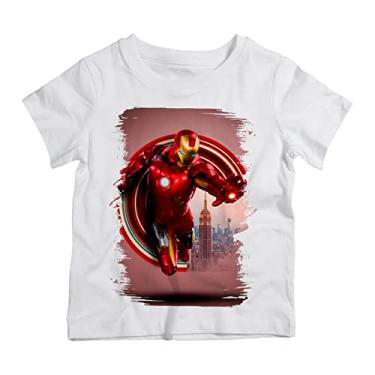 Imagem de Camiseta Infantil Branca Homem de Ferro 3 (8)
