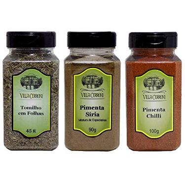 Imagem de Tomilho em Folhas, Pimenta Síria e Pimenta Chilli - Villa Cerroni