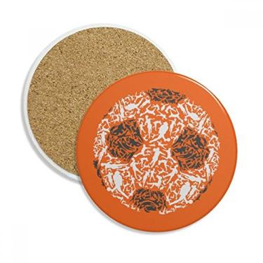 Imagem de Caneca de porta-copos com proteção de mesa e pedra absorvente