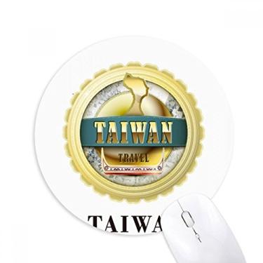 Imagem de Mouse pad de borracha antiderrapante com logotipo Taiwan Dragon Boat Race redondo para presente