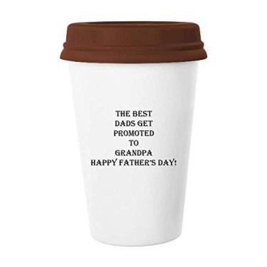 Imagem de Caneca de cerâmica Dad Promoted to Grandpa Father's Festival Caneca de café Copo de cerâmica