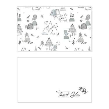 Imagem de Desenho animado pássaro montanha estrela grama árvore cartão de agradecimento aniversário comemoração casamento agradecimento