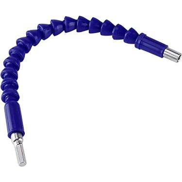 Imagem de Pontas de eixo flexíveis, cabo de extensão de soquete flexível e conjunto de eixos macios de chave de fenda, conectores universais (azul)