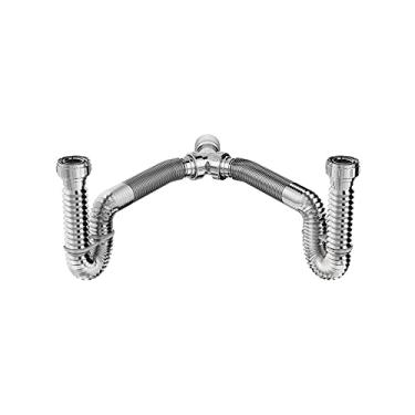 Imagem de Sifão Ajustável Extensivo Copo Censi Cromado Duplo 7159