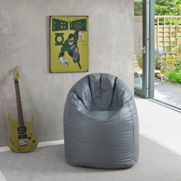 Imagem de Puff Fofão 72cmx115cmx80cm Corino Siena Móveis Cinza