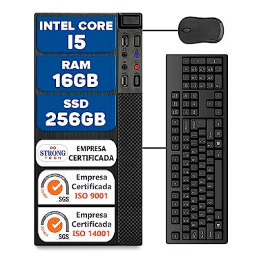Imagem de Computador Intel Core i5 16GB SSD 256GB 4 Núcleos Super Turbo Pc Hdmi Teclado e Mouse Strong Tech