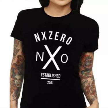 Imagem de Baby Look Nx Zero Banda Rock Camiseta Feminina - Nessa Stop