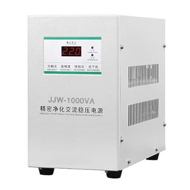 Imagem de Estabilizador de tensão, purificação de filtro monofásico regulador de tensão de uso doméstico fonte de alimentação variável estabilizador de corrente CA com tela de exibição LED, 1KVA