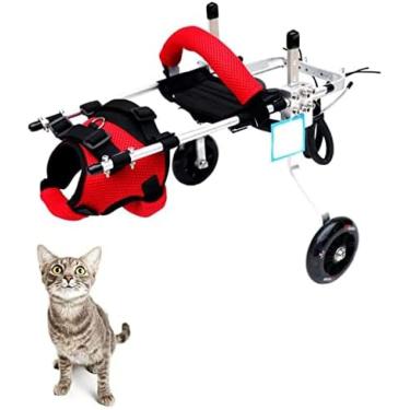 Imagem de Cadeira De Rodas Para Cães Pequenos, Para Cães Com Deficiência, Gato, Reabilitação De Coelhos Scooter Carrinho De Cachorro Ajustável 2 Rodas Cadeira De Rodas Para Animais De Estimação,XS,Pleasant6