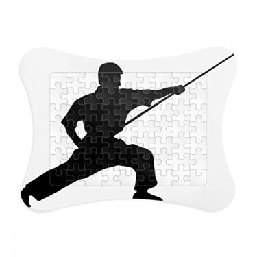 Imagem de China Shaolin Stick Kung Fu Culture Moldura de quebra-cabeça Decoração de imagem Enfeite de jogo