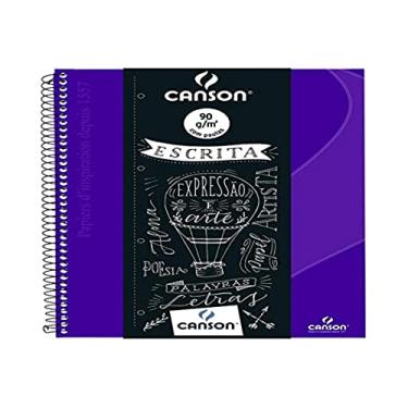 Imagem de Caderno Pautado Escrita A4+ 90g/m², Canson, 70430267BR, Ultra Violeta, 80 Folhas