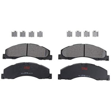 Imagem de TRW TPM1328 Conjunto de pastilhas de freio a disco para Ford E-350 Super Duty: 2008-2019 e outras aplicações dianteiras