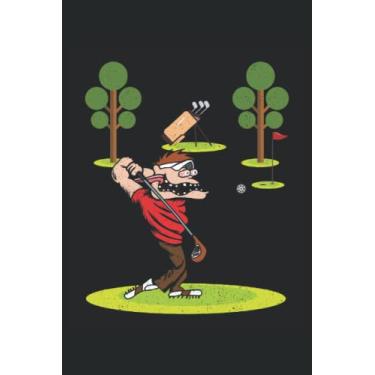 Imagem de Golf Notizbuch: Motiv Verrückt aussehender Golfer