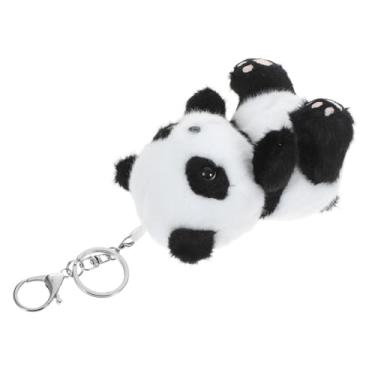 Imagem de Toyvian Charme De Bolsa De Animais Anéis De Chaveiro Pingente De Pelúcia Boneco Panda De Pelúcia Chaveiro Animal Chaveiro Fofo Chaveiro Panda Senhorita Algodão Pp Anel De Chaveiro Mochila