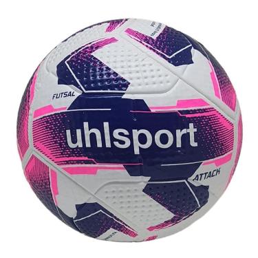 Imagem de Bola Futsal Uhlsport Attack Rosa e Branco 62-64cm 410-440g
