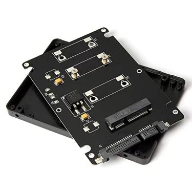 Imagem de Mini PCI-E mSATA SSD para 2,5" SATA Hard Disk Enclosure Case Conversor Adaptador com Parafusos de Montagem