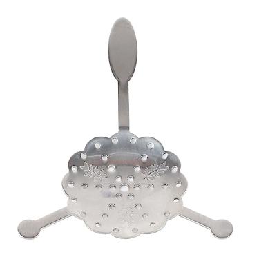 Imagem de 1pc colher de absinto de aço inoxidável colher de filtro bebendo, design exclusivo barra de cocktail copo de vidro beber filtro colher de absinto (Colher de absinto de ameixa)