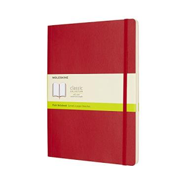 Imagem de Caderno Moleskine QP623F2, caderno clássico, capa macia, cor sólida, tamanho GG, vermelho