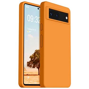 Imagem de OTOFLY Capa projetada para Pixel 7, capa fina de silicone à prova de choque para Google Pixel 7 de 6,3 polegadas (Apricot)