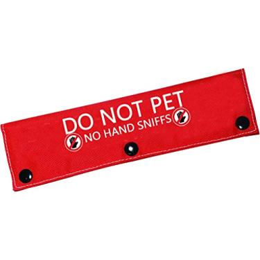 Imagem de Coleira engraçada para cães não faz animais de estimação, não cheira a mão, trela de cachorro com alerta para pendurar etiqueta de identificação, presente de aniversário para animais de estimação