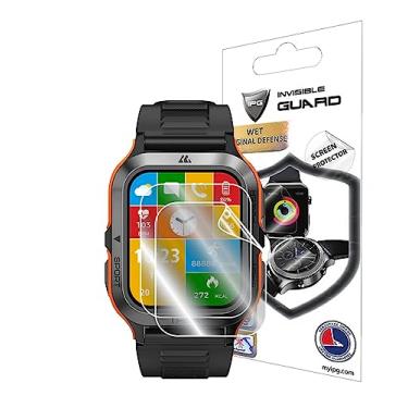 Imagem de IPG Protetor de tela de hidrogel para relógio inteligente KOSPET M2 (2 unidades) Película transparente HD invisível antiarranhões - suave/autorreparação/bolha para M2
