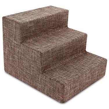 Imagem de Best Pet Supplies Escadas e degraus para cães - degraus de espuma para cães e gatos pequenos, suporte antiderrapante para degraus para animais de estimação equilibrado, rampa para cães, sem montagem,