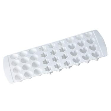 Imagem de Chef Craft Bandeja de plástico para cubos de gelo de formas pequenas, 28,5 cm, branca