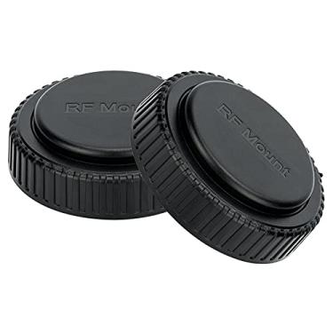 Imagem de JJC 2 pacotes de capa de proteção contra poeira de teleconversor de lente de montagem RF para extensor de telefoto Canon EXT. RF1.4X e EXT. RF2x na Canon RF 100-500 mm RF 600 mm RF 800 mm lente