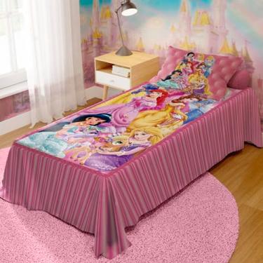 Imagem de Jogo de Cama Lençol + Fronha Quarto Infantil Princesas