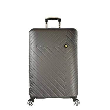 Imagem de Mala de Bordo Pequena para Viagem Abs Yins 21167 Cadeado Integrado Rodas Duplas 360º Amarelo Tam Pp