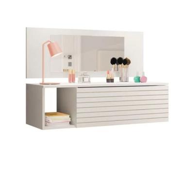 Imagem de Penteadeira Gaveta Suspensa Joy 8400 Branco Peternella