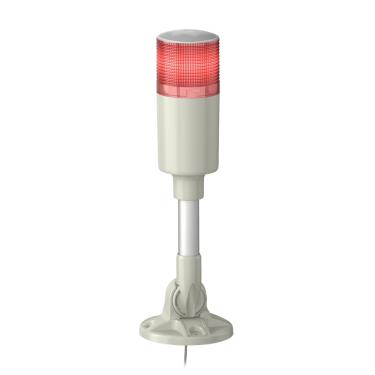 Imagem de Coluna Luminosa Ø60mm Led Vermelho E Buzzer 220Vca C/ Tubo Em Alumínio C/ Suporte Dobrável XVGM1SMA - Schneider