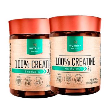 Imagem de Kit 2x Creatine Creatina Monohidratada 120 Caps Cada Nutrify