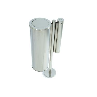 Imagem de Lixeira Externa Individual com Bituqueira 50L Basculante