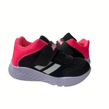 Imagem de Tênis Esportivo Infantil Feminino Minipé MP2316 Preto/Pink Cor:Preto;Tamanho:31