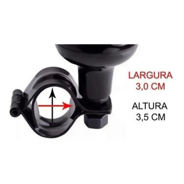 Imagem de Manopla Auxiliar Volante Pomo Giratório Isenção Pcd Baliza