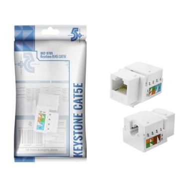Imagem de 10x Keystone Fêmea Rj45 Cat5e Alta Qualidade - Original 5+